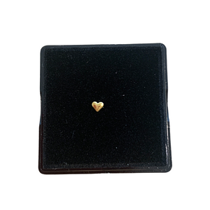 18ct Solid Gold Heart Tooth Charm