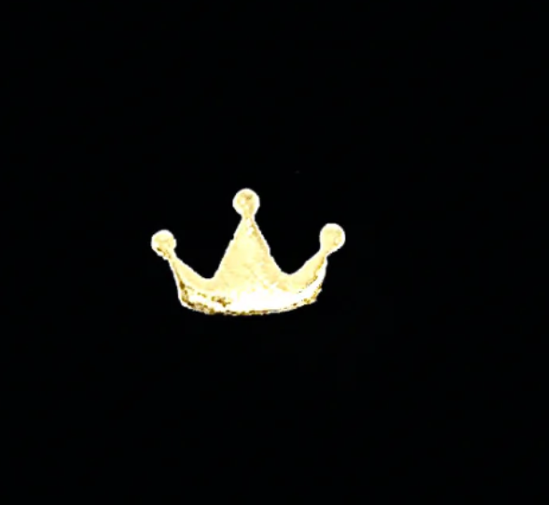 18ct Solid Gold Crown Charm