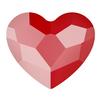 Swarovski Heart Crystal Royal Red